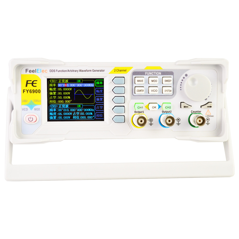 Dual Channel Arbitrary Waveform Function Generator 60Mhz - Generator sygnałów arbitralnych FY6900 z podwójnym