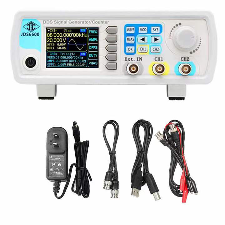 Generator sygnałów funkcyjnych – Dual Channel Arbitrary Waveform Function Generator 60Mhz recenzja i cena